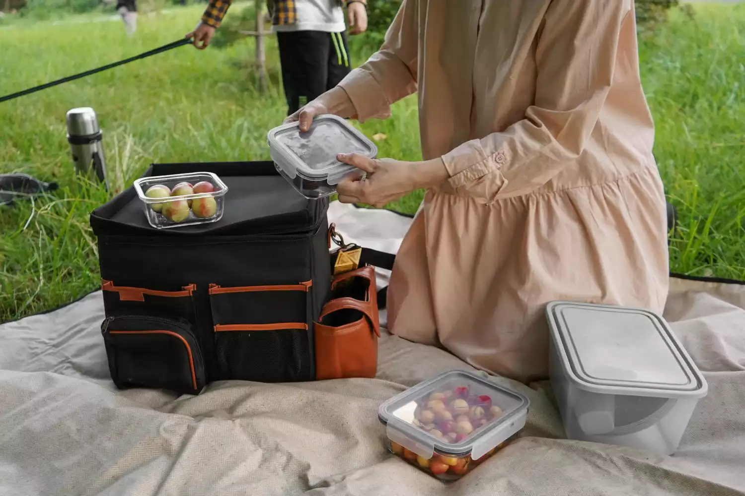 picnic blanket with waterproof backing